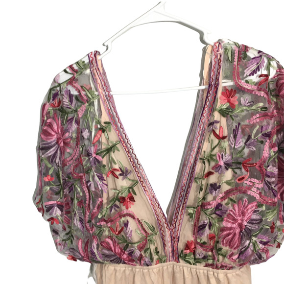 RAGA  In the Fields Mini Dress Sz Medium Women'sFloral Pattern Multicolor - Picture 4 of 6